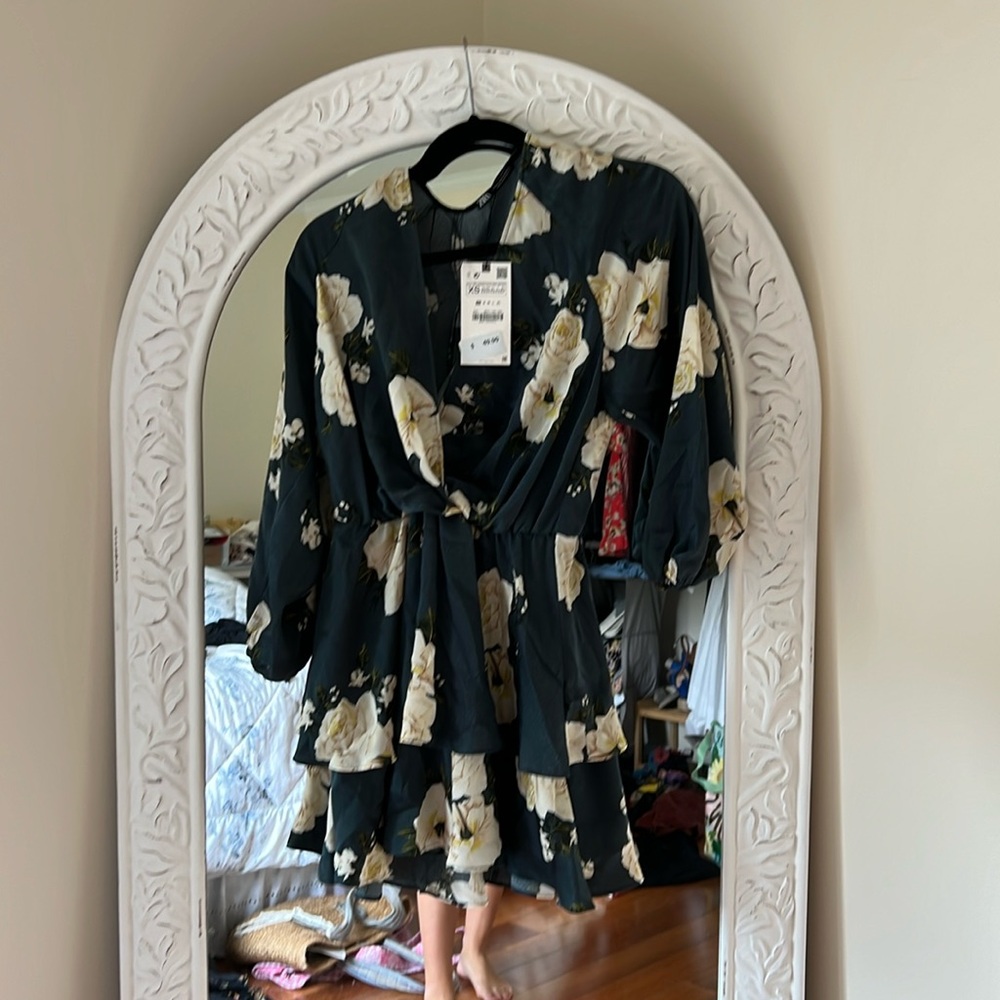 Zara floral dress